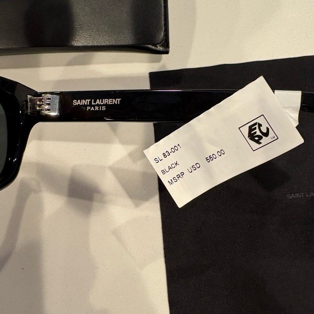 Saint Laurent Paris sl 83001 Black Sunglasses men’s women’s nwt  Ysl - Picture 5 of 10